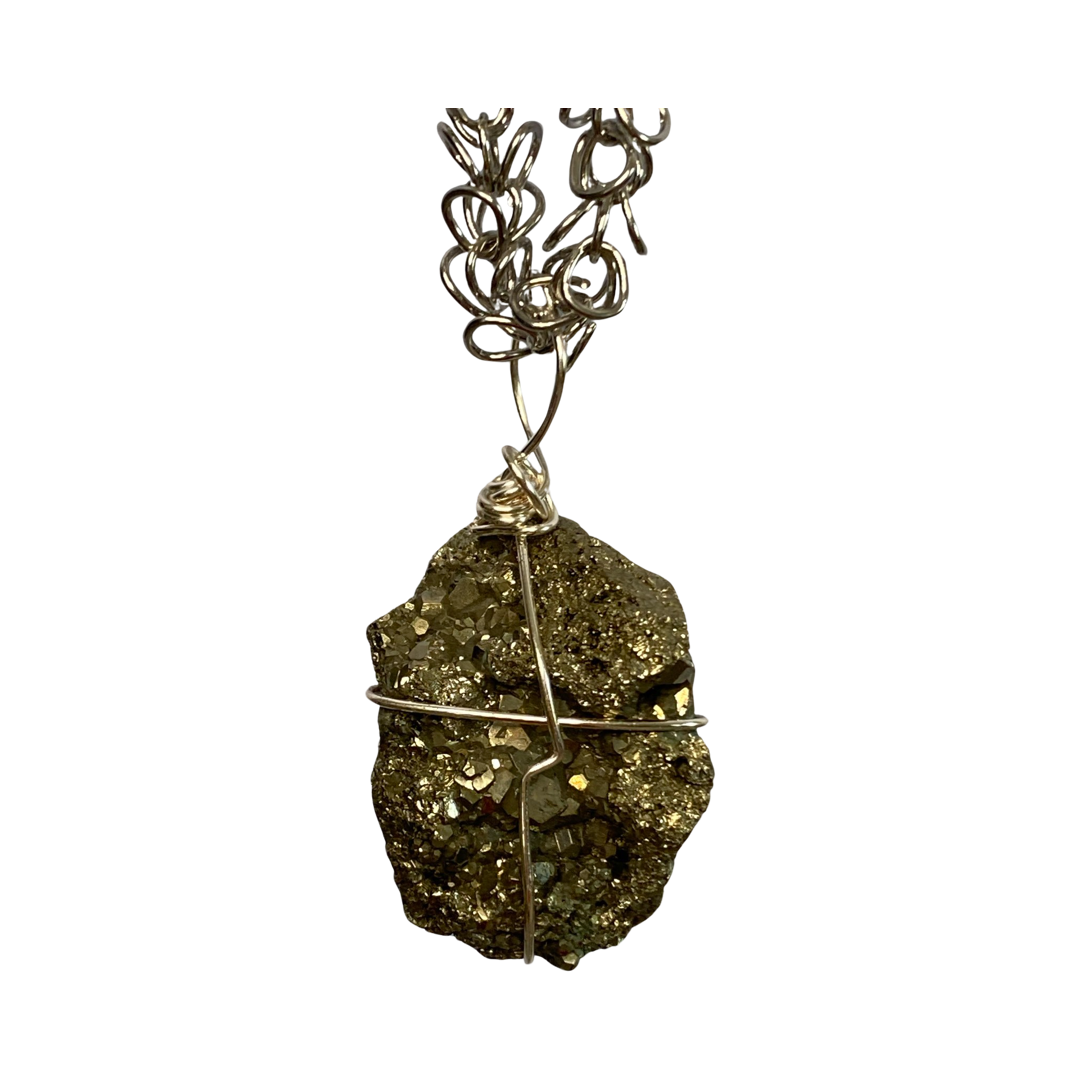 Pyrite 32” Opera Necklace