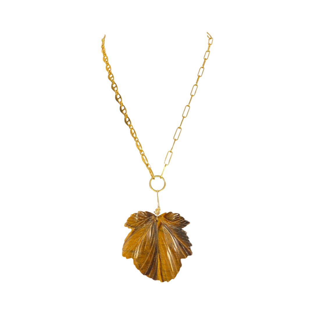 Large Tiger Eye Leaf 20“