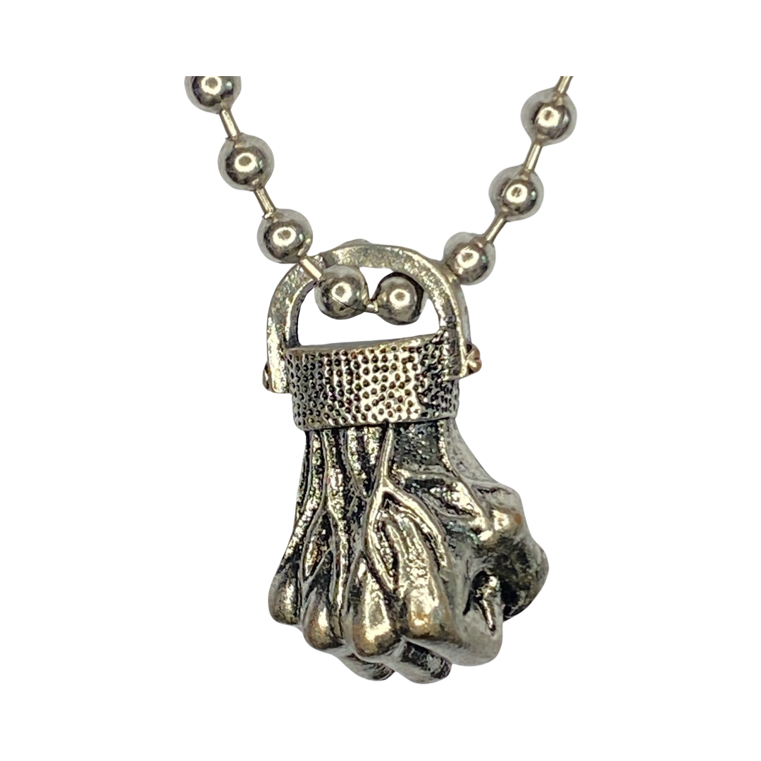 Stainless Steel Fist 22” Matinee Necklace