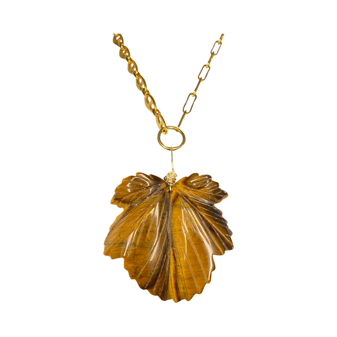 Large Tiger Eye Leaf 20“