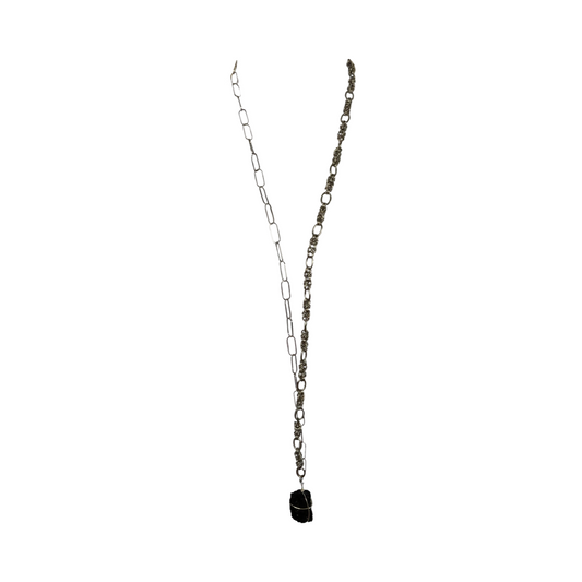 Black Tourmaline 40” Lariats Necklace