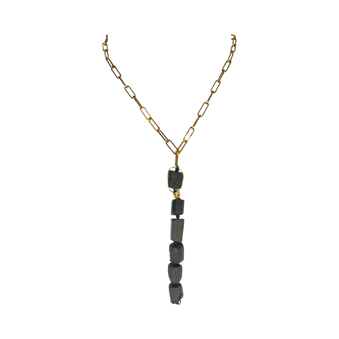 Black Tourmaline 17“ Princess Necklace