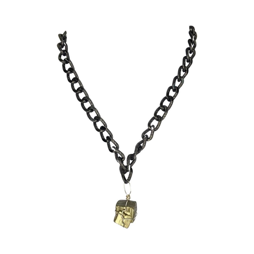 Pyrite 20” Matinee Necklace